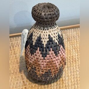 South African Zulu handmade herb container new with tag